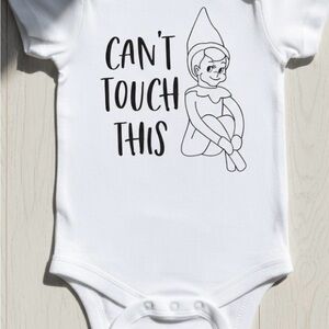White Baby short sleeve onesie